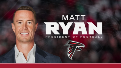 Matt Ryan named Atlanta Falcons President of Football with team logo