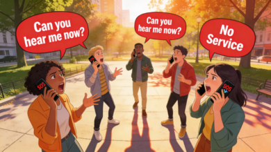 Digitl image of Verizon customers not receiving a signal.