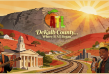 Stone Mountain with the A.T.L. logo