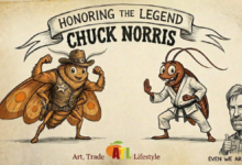 Moth and Cockroach dedication to Chuck Norris