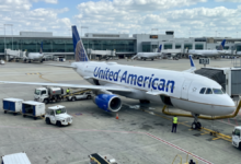 An AI creation of the propose merger between United and AA.