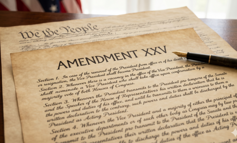 The 25th Amendment of the United States Constitution