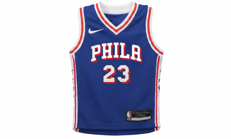 The new Lebron James 76ers jersey.