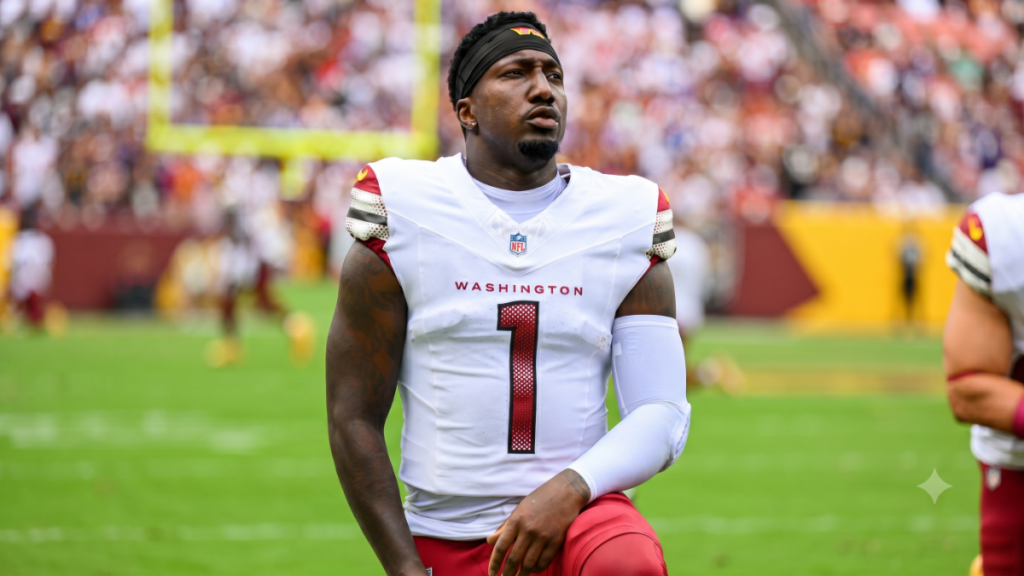 Deebo Samuel in a Washington outift