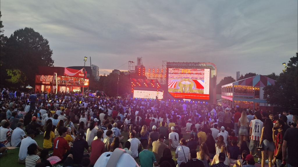 FIFA fans at Centennial Park