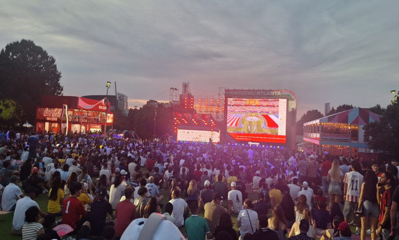 FIFA fans at Centennial Park