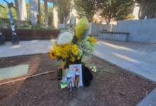 A memorial created for Ramon Harris at the BeltLine Kroger on the Eastside Trail of the Atlanta BeltLine.