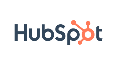 HubSpot logo centered on a white background.