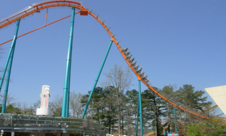 Goliath Roller Coaster at Six Flags Over Georgia