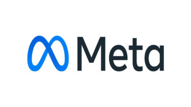 Meta Platforms logo featuring the blue infinity symbol and company name, following a $25 billion New Mexico court ruling.
